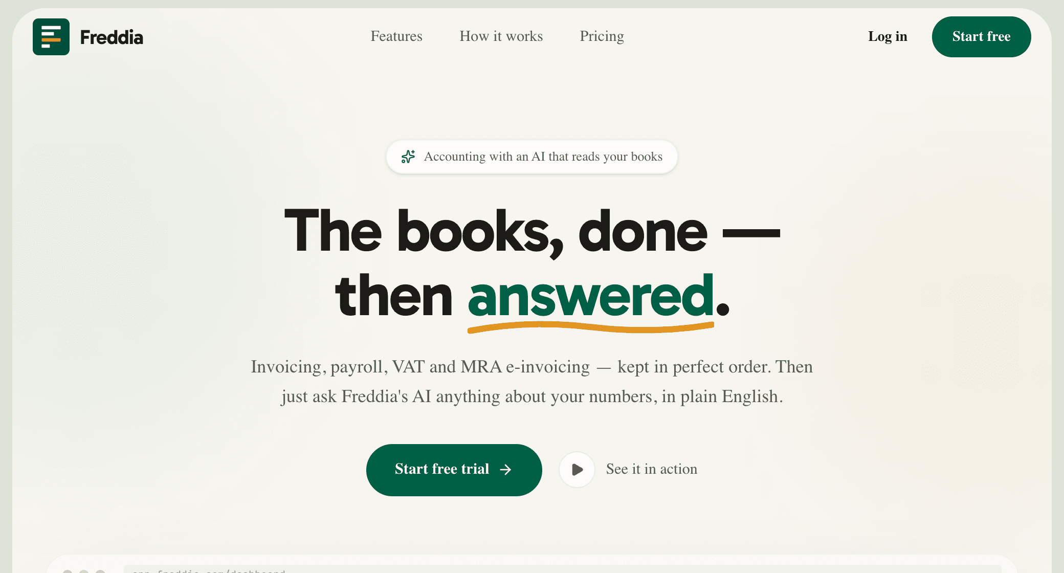 Freddia — app preview