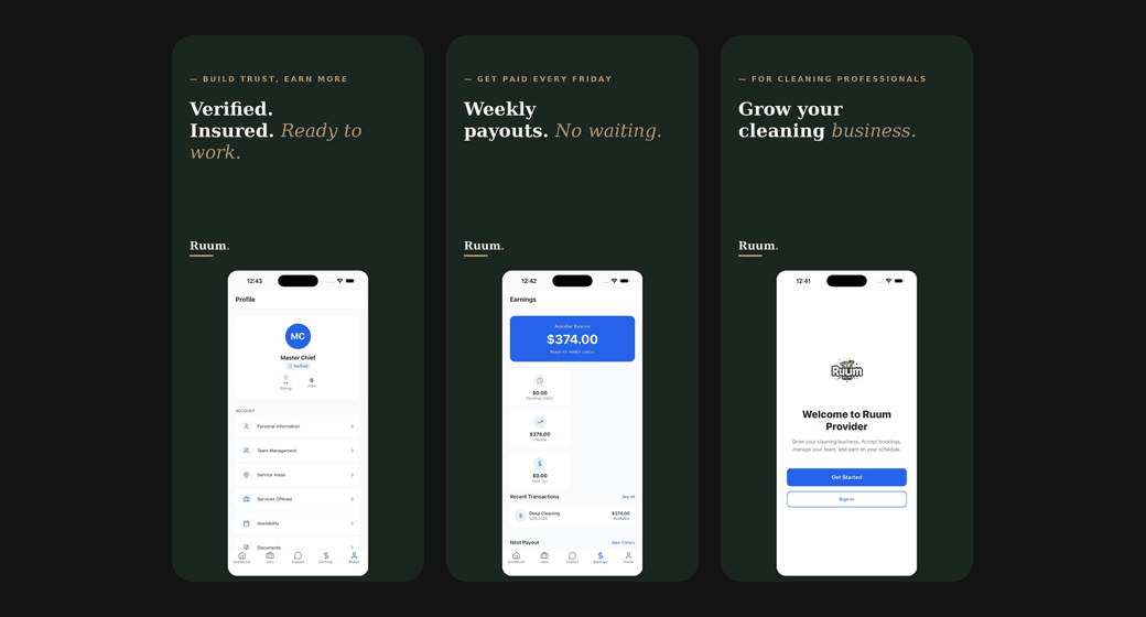 Ruum Provider — app preview